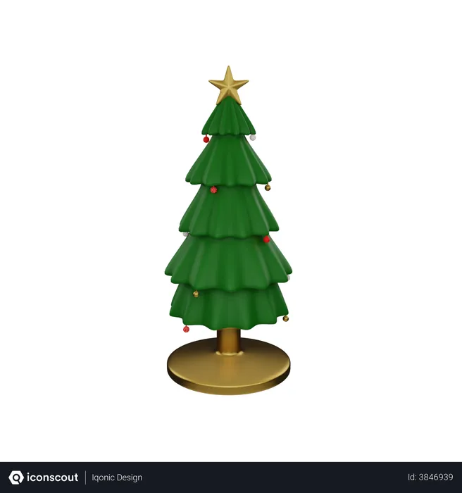 Free Sapin de Noël  3D Illustration