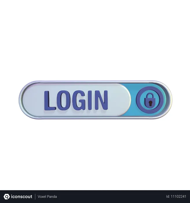 Free Secure Login  3D Icon