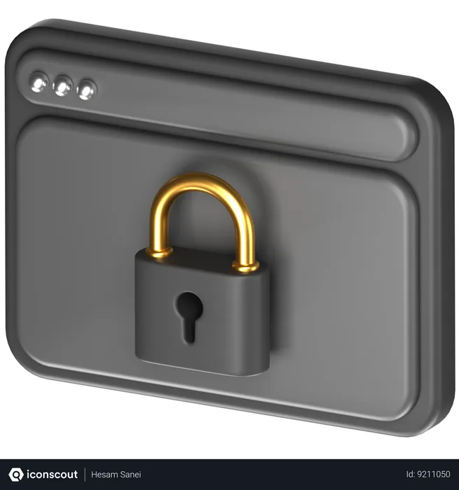 Free Secure Web  3D Icon
