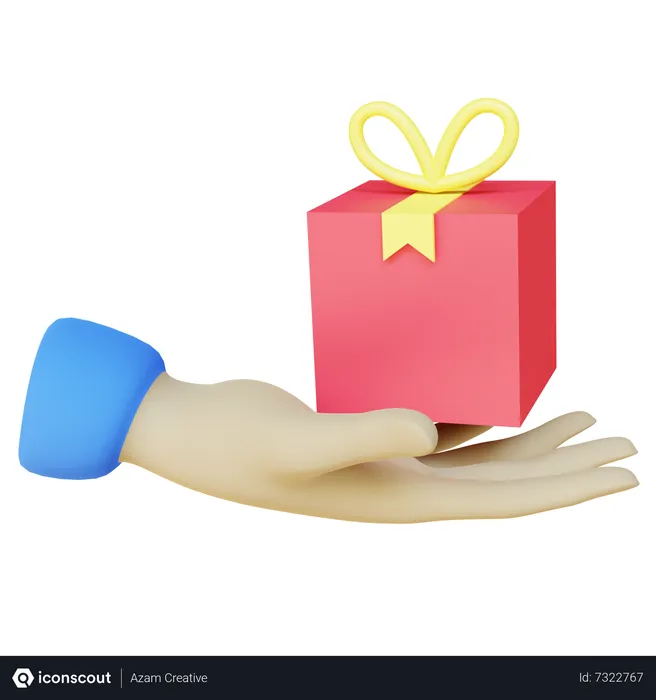 Free Send Gift  3D Icon