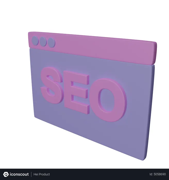 Free Navigateur de référencement  3D Icon