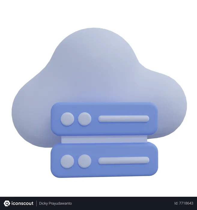 Free Servidor en la nube  3D Icon