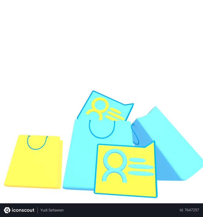 Free Shopping Bag  3D Icon