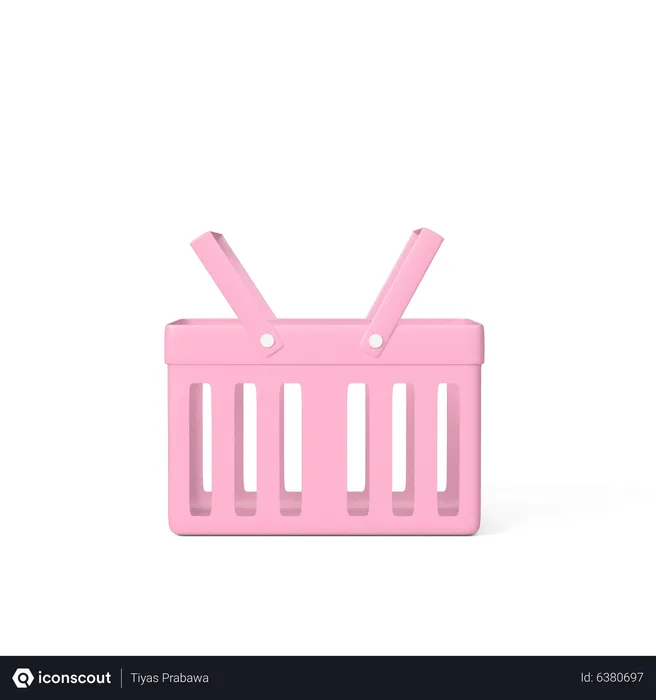 Free Shopping Basket  3D Icon