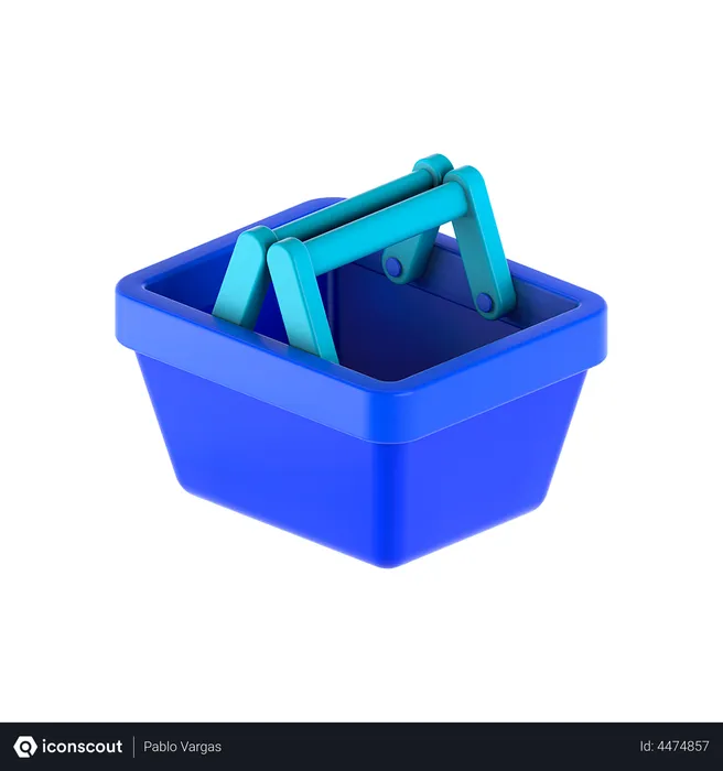 Free Shopping basket  3D Icon