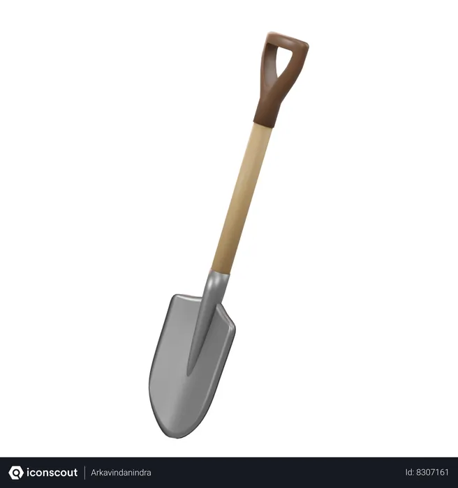 Free Shovel  3D Icon