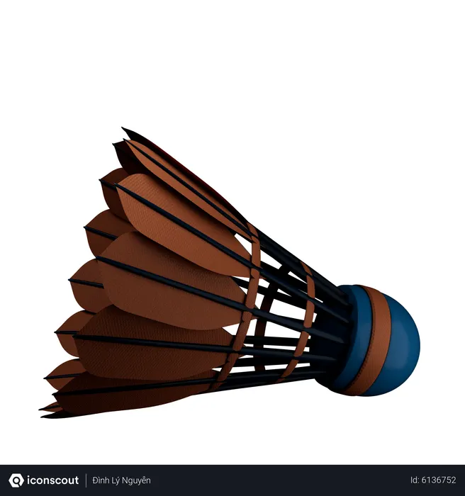 Free Shuttlecock  3D Icon