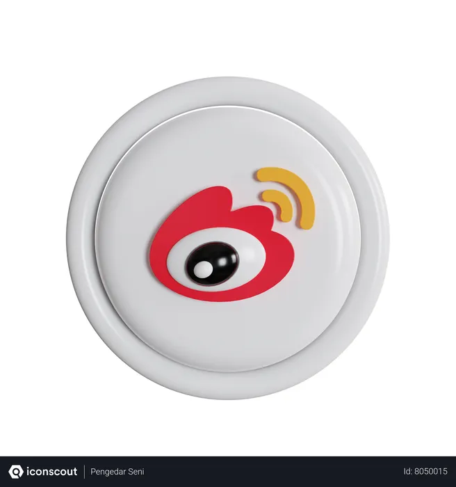 Free Sina Weibo Logo 3D Icon