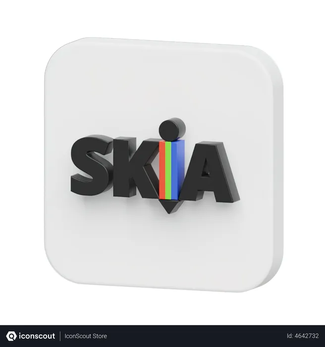 Free Skia Logo 3D Logo