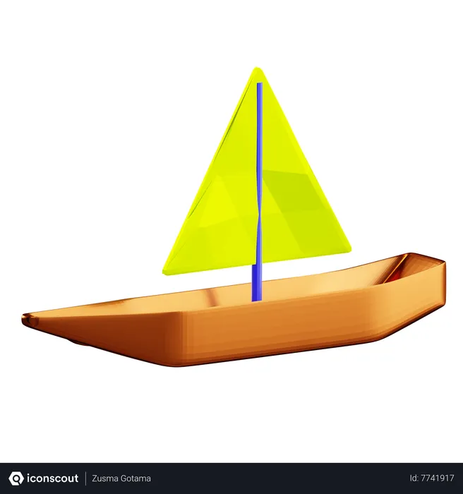 Free Skoci Boat  3D Icon