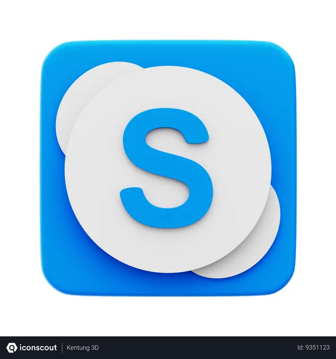 Free Skype Logo 3D Icon