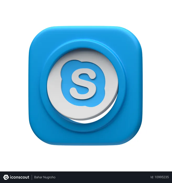 Free Skype Logo 3D Icon