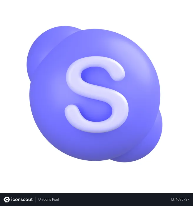 Free Skype-2 Logo 3D Icon