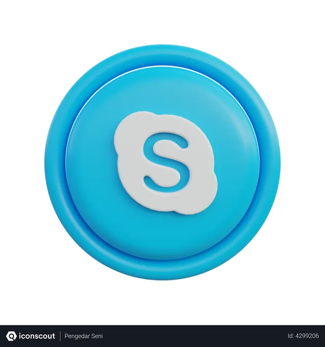 Free Skype Logo 3D Icon