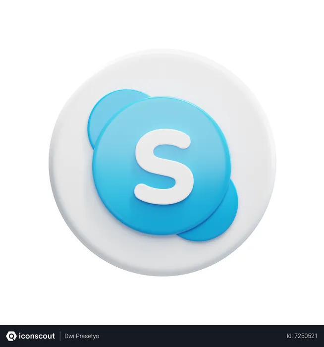 Free Skype Logo 3D Icon