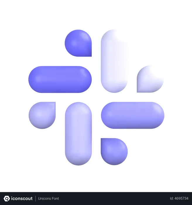 Free Slack-1 Logo 3D Icon