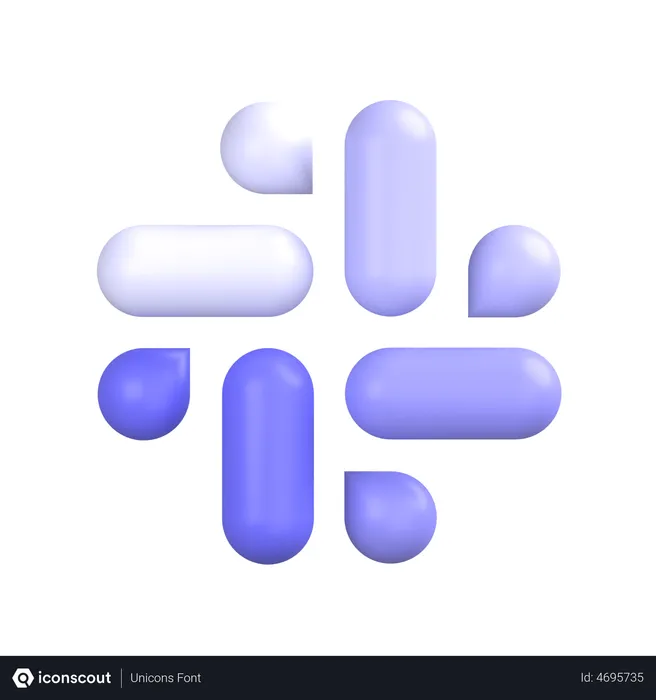 Free Slack-2 Logo 3D Icon