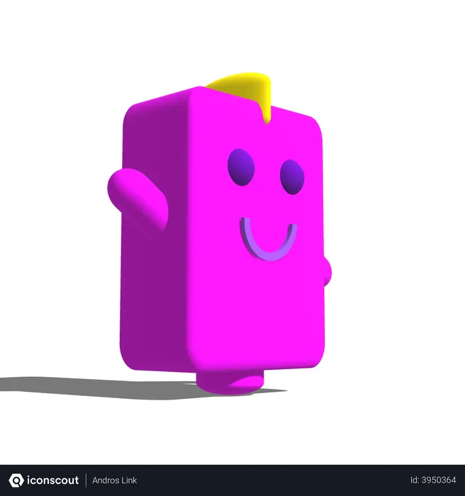 Free Smiling Robot  3D Icon