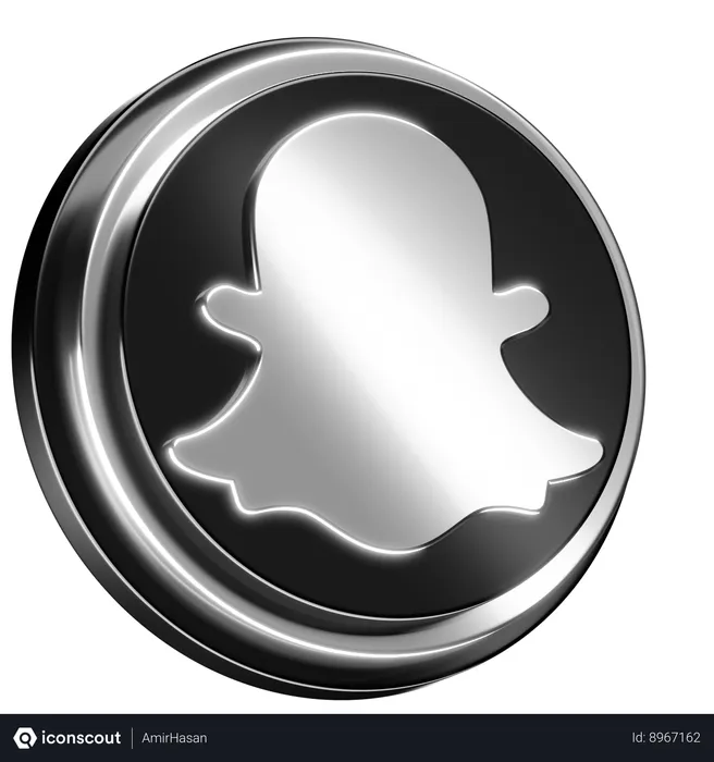Free Snapchat Logo 3D Icon
