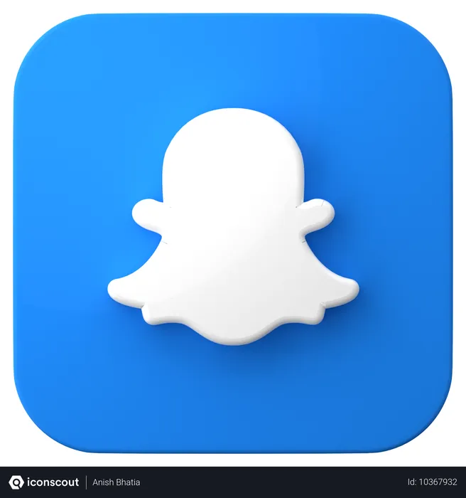 Free Snapchat Logo 3D Icon