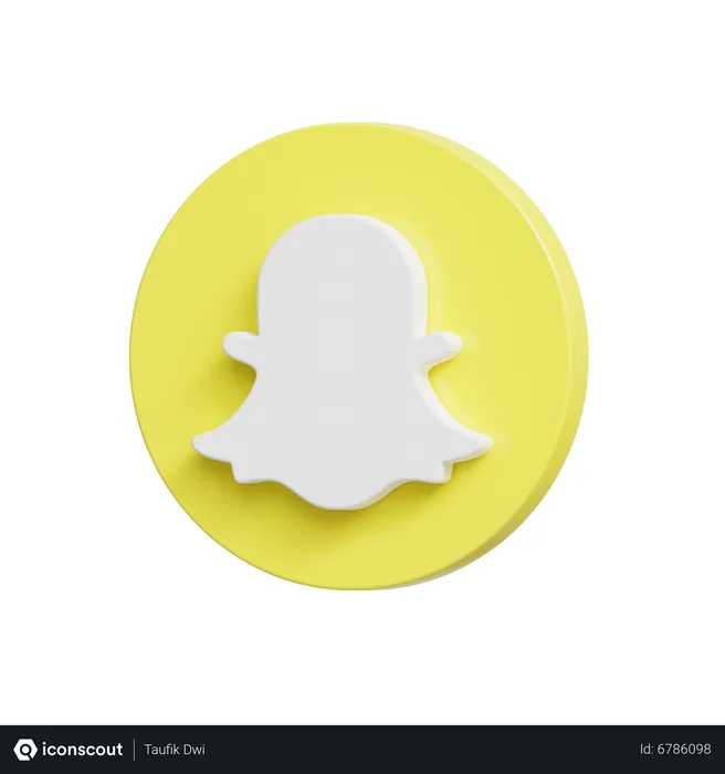 Free Snapchat Logo 3D Icon