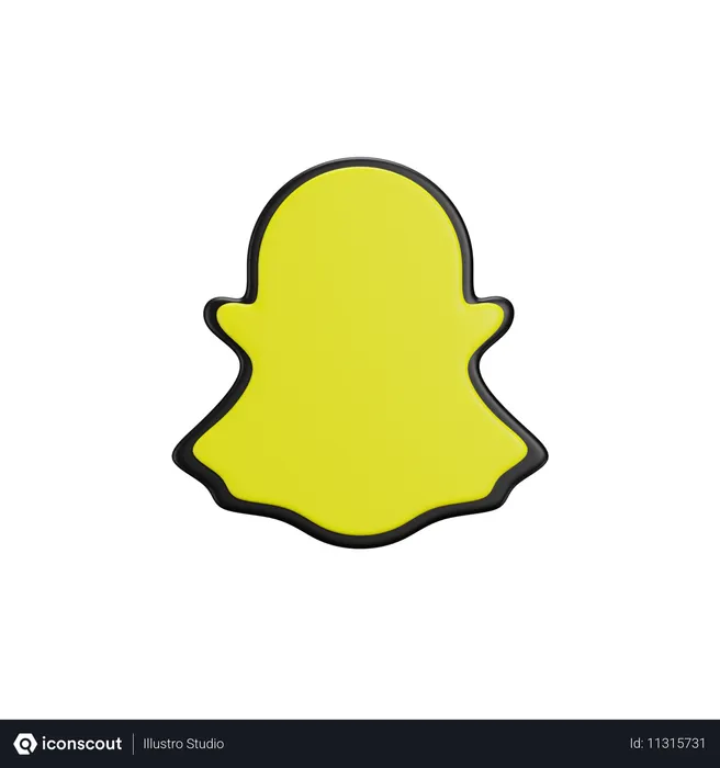 Free Snapchat  3D Icon