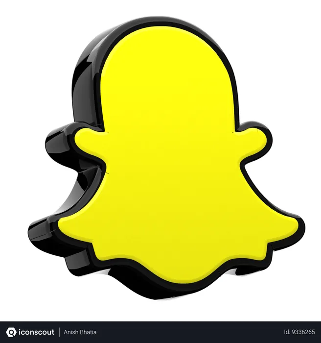 Free Snapchat Logo 3D Icon