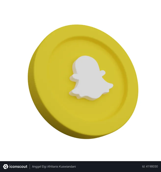 Free Snapchat Logo 3D Logo