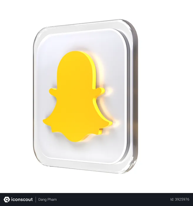 Free Snapchat Logo 3D Logo