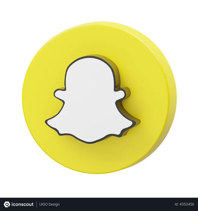 Free Snapchat Logo 3D Logo