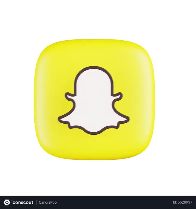 Free Snapchat Logo 3D Icon