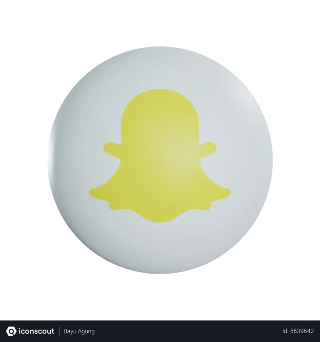 Free Snapchat Logo 3D Icon