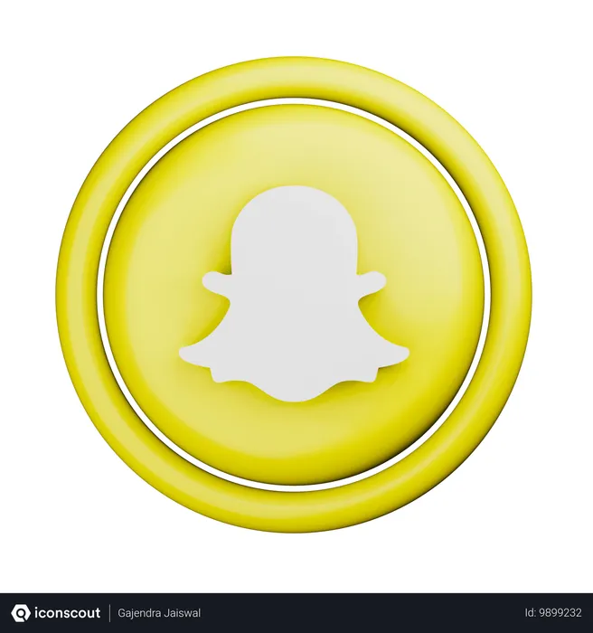 Free Snapchat Logo Logo 3D Icon