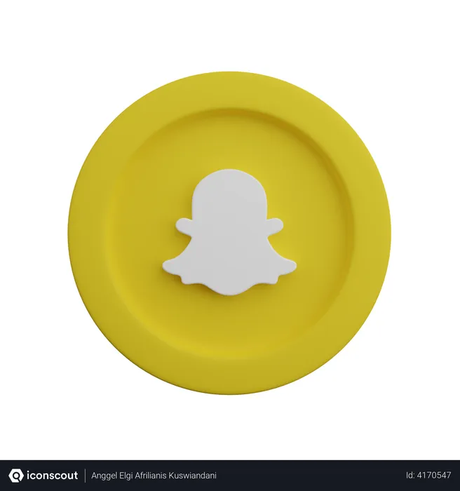 Free Snapchat Logo Logo 3D Logo