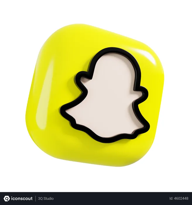 Free Snapchat Logo Logo 3D Logo