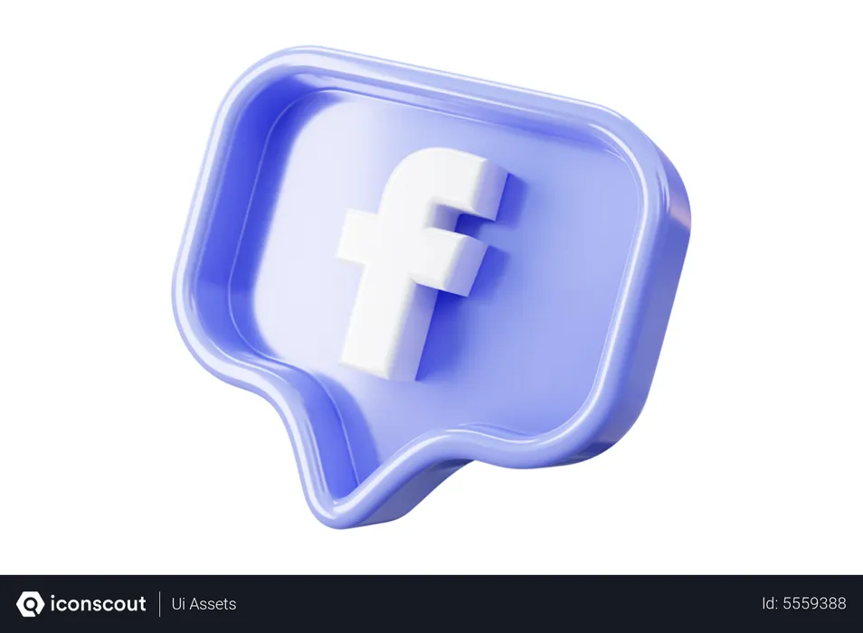 Free Social media facebook Logo 3D Icon