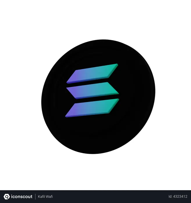 Free Solana  3D Illustration