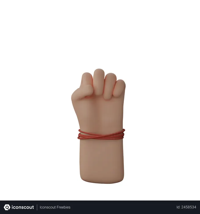 Free Solidaritätsfaustzeichen  3D Icon