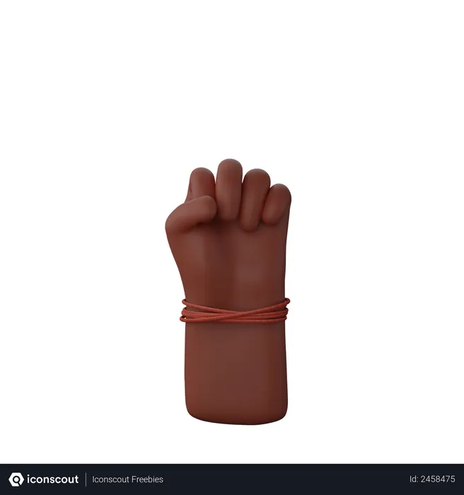 Free Solidaritätsfaustzeichen  3D Icon
