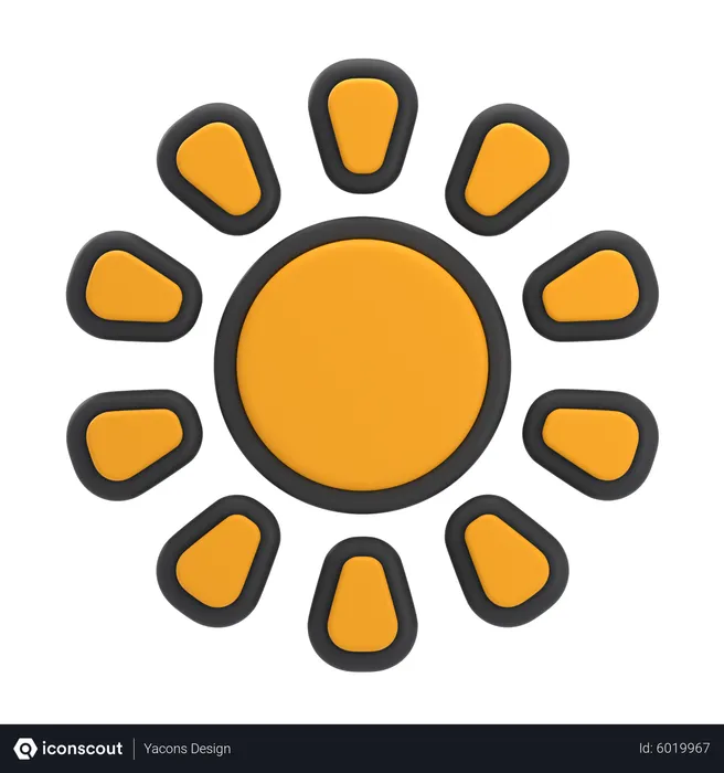 Free Sonne  3D Icon