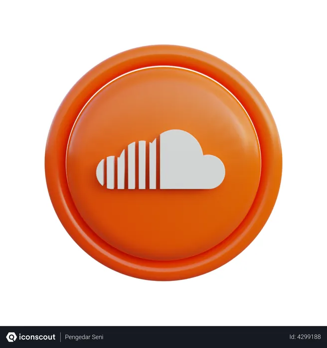 Free Soundcloud Logo 3D Icon