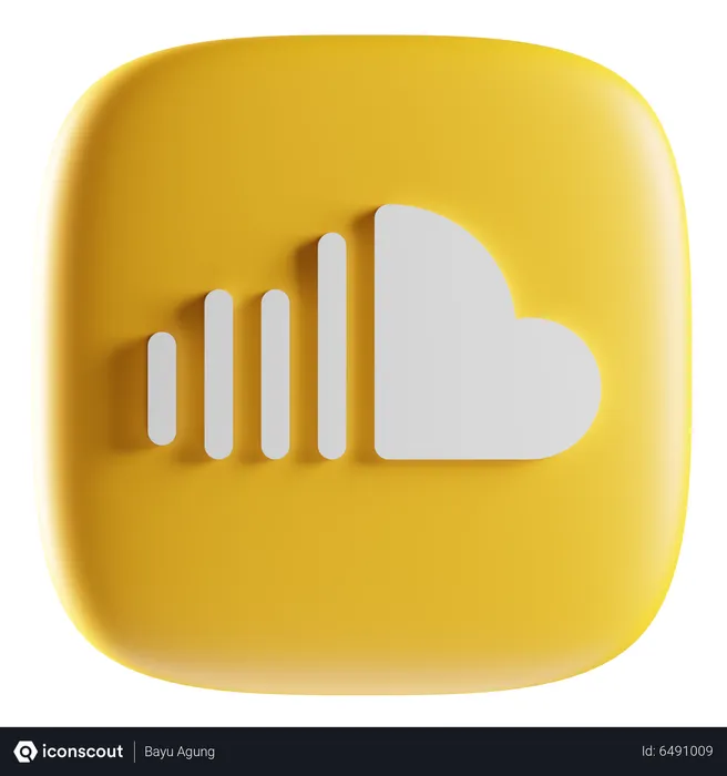 Free SoundCloud Logo 3D Icon
