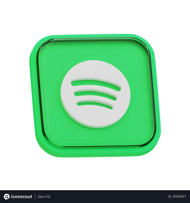 Free Spotify - Die App Logo 3D Icon