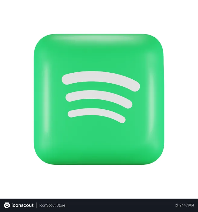 Free Spotify Logo 3D Logo