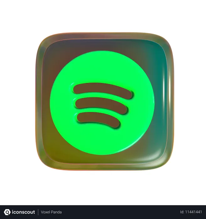 Free Spotify Logo 3D Icon