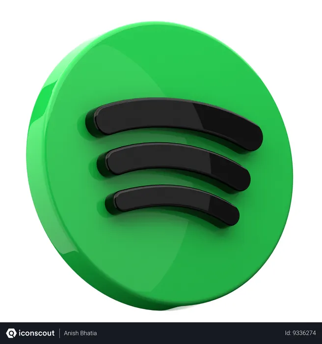 Free Spotify Logo 3D Icon
