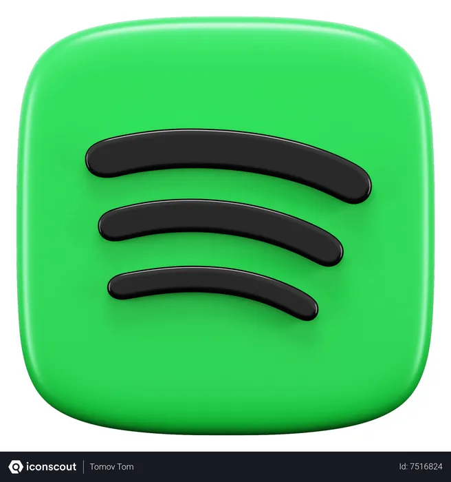 Free Spotify Logo 3D Icon