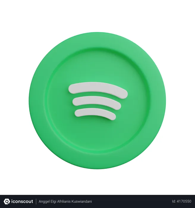 Free Spotify Logo 3D Logo