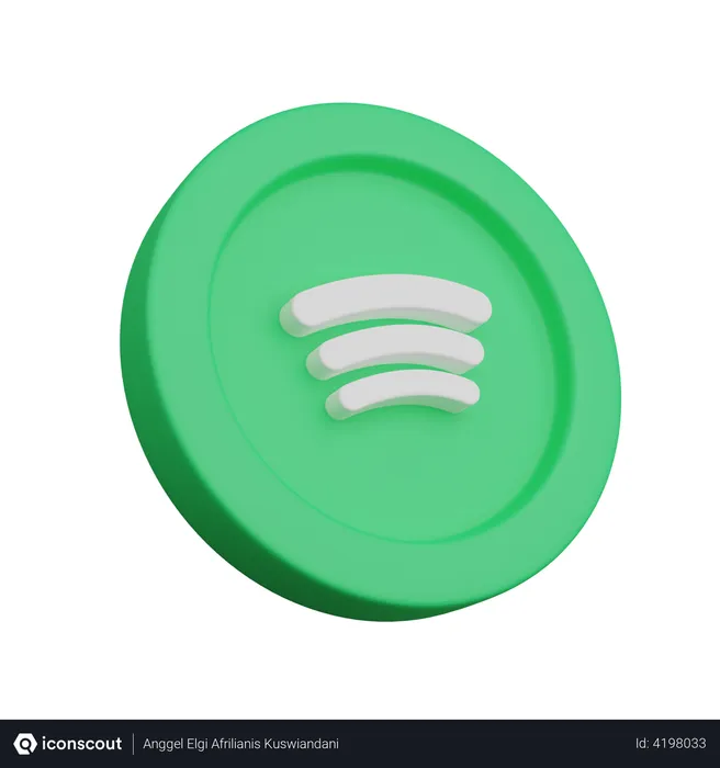 Free Spotify Logo 3D Logo