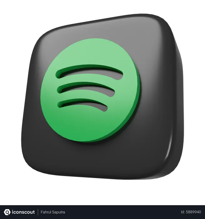 Free Spotify Logo 3D Icon